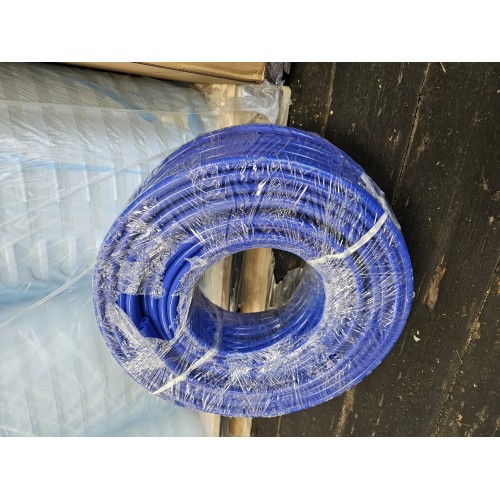 Twin Pulsation tube, blue silicone 50m roll