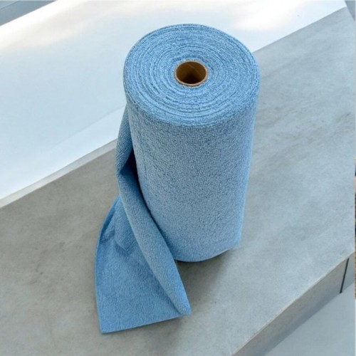 Microfibre Cloths On A Roll - Blue - 6 rolls x 50 cloths per roll