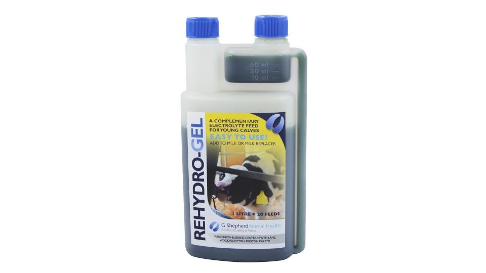 Liquid Electrolyte for scouring calves- Simple, effective and good value. RehydroGEL