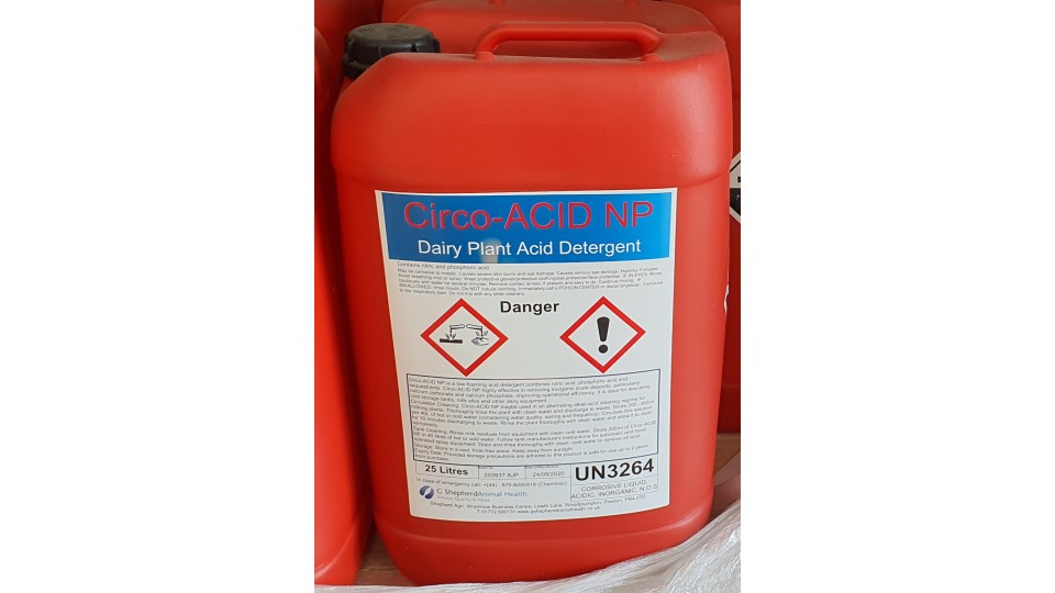 Circo-ACID NP - Acid Dairy Circulation Cleaner & Tank Cleaner Circo-ACID NP - Acid Dairy Circulation Cleaner & Tank Cleaner