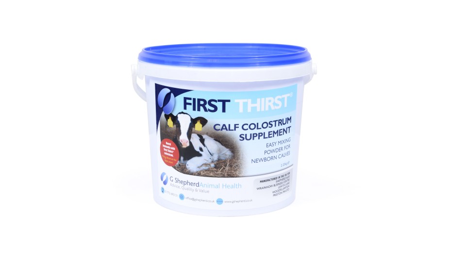 First Thirst Calf Colostrum Fortifier - Powdered Supplement 2.25kg
